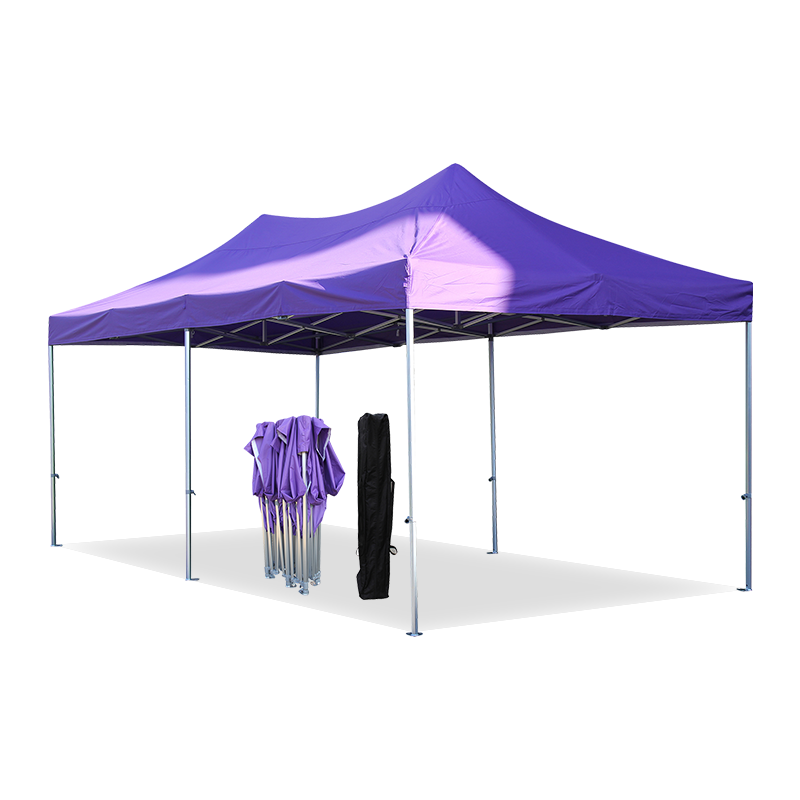 300g polyester PVC pelapis lipat bingkai aluminium gazebo