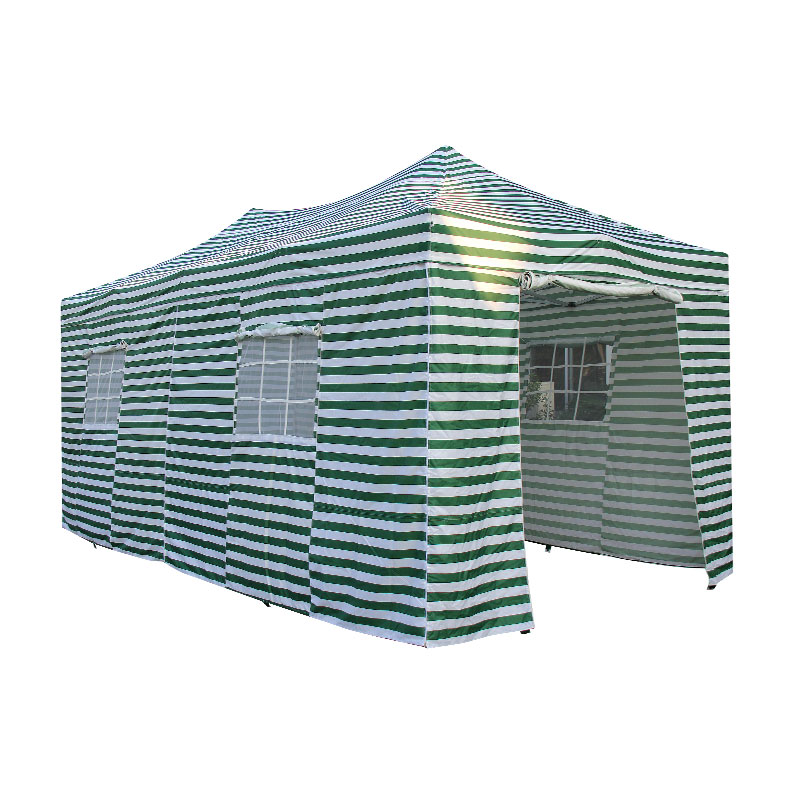 300g polyester PVC pelapis lipat bingkai aluminium gazebo