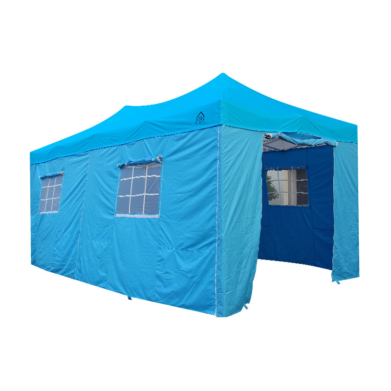 300g polyester PVC pelapis lipat bingkai aluminium gazebo