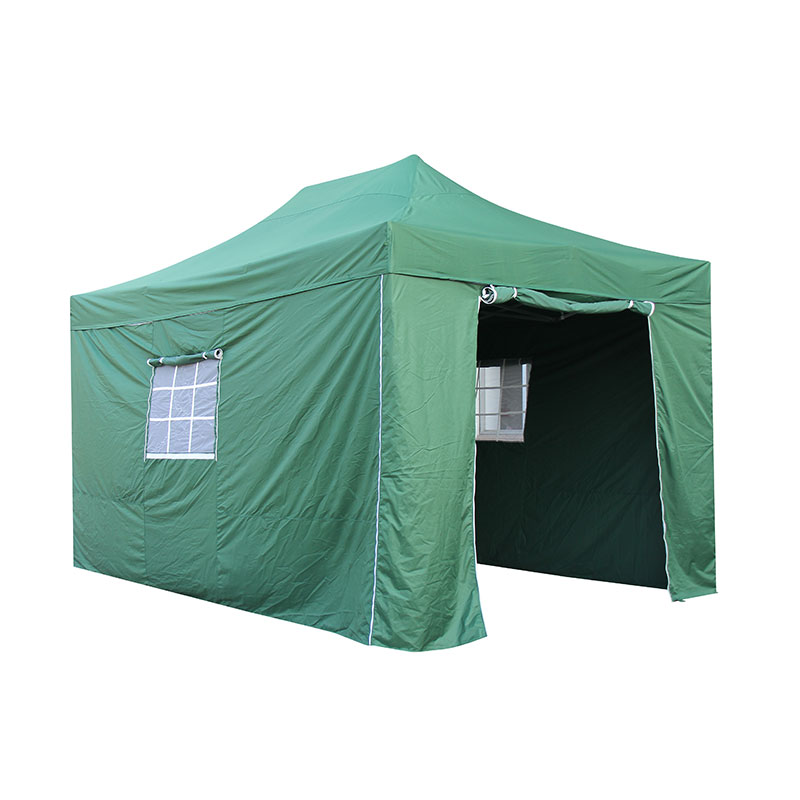 300g polyester PVC pelapis lipat bingkai aluminium gazebo