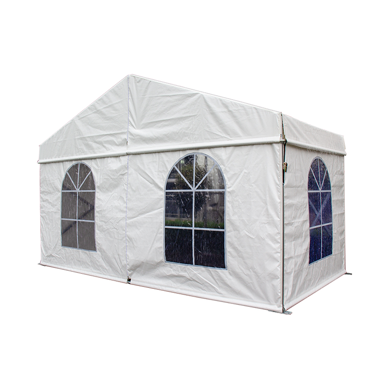 Gazebo White Outdoor Canopy Pesta Pernikahan Tenda 8 Dinding yang Dapat Dilepas